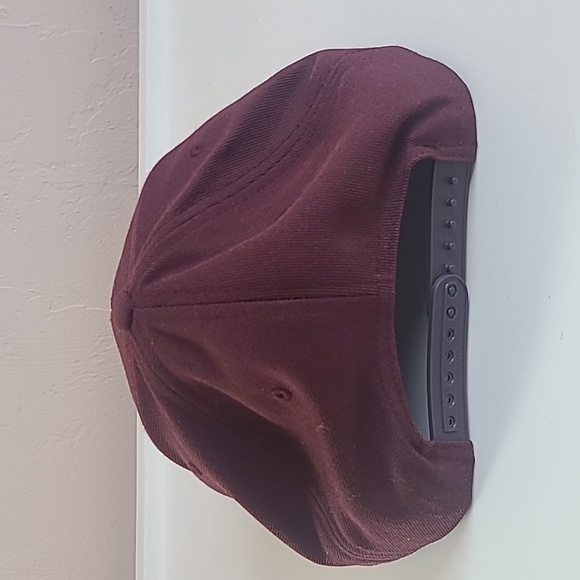 Mike's Hot Honey Heritage Snapback Hat Snapback Hat Maroon White Pink Logo - Picture 7 of 13